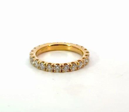 YELLOW GOLD DIAMOND ETERNITY BAND