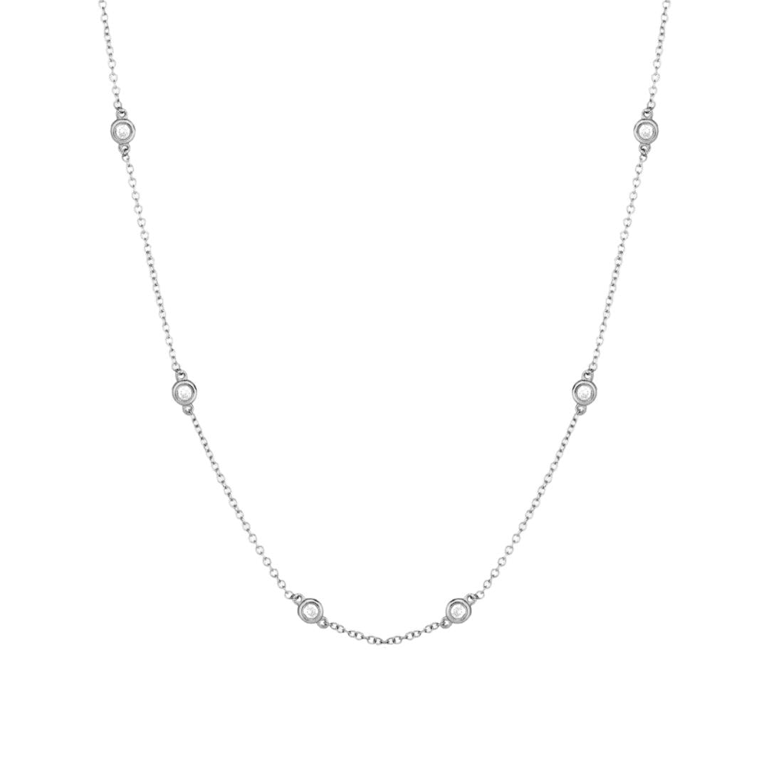 DIAMOND BY THE YARD NECKLACE WHITE GOLD