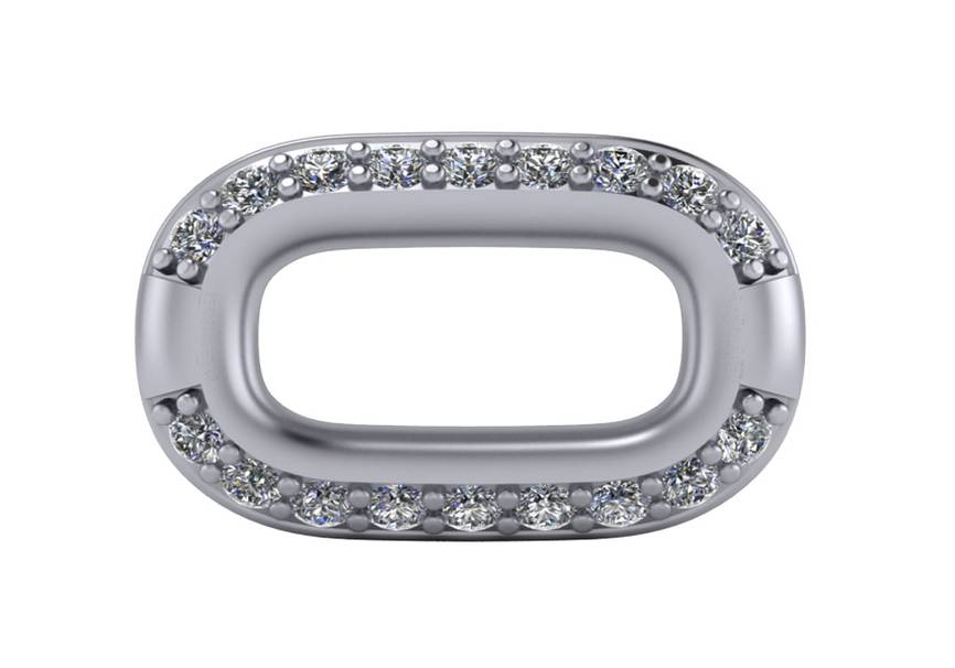 DIAMOND OVAL LINK EXTENDER