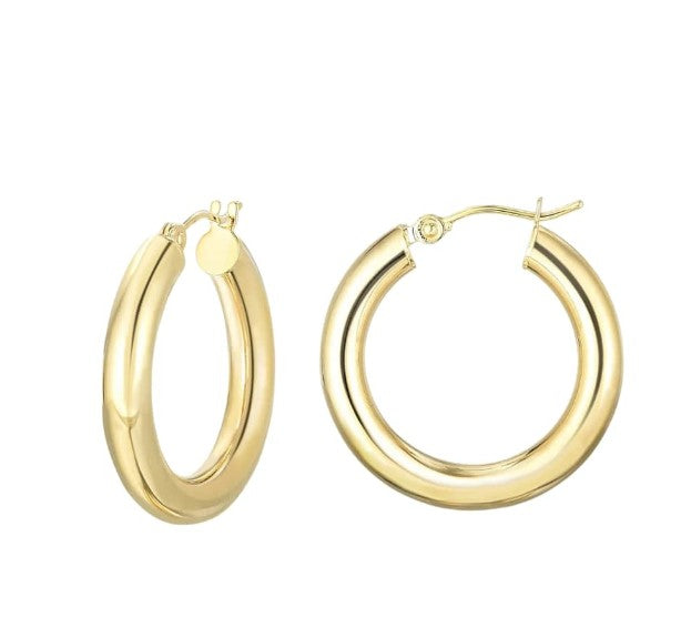 3MM GOLD HOOP EARRINGS