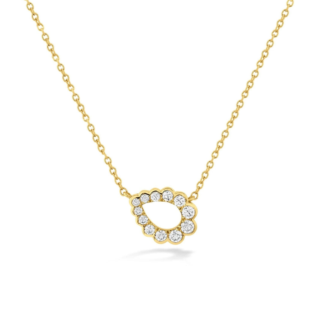 Open Graduated Diamond Necklace