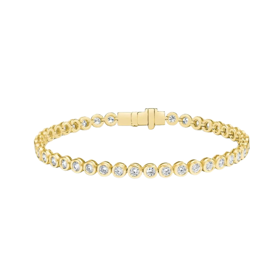 2CTW Diamond Bezel Tennis Bracelet