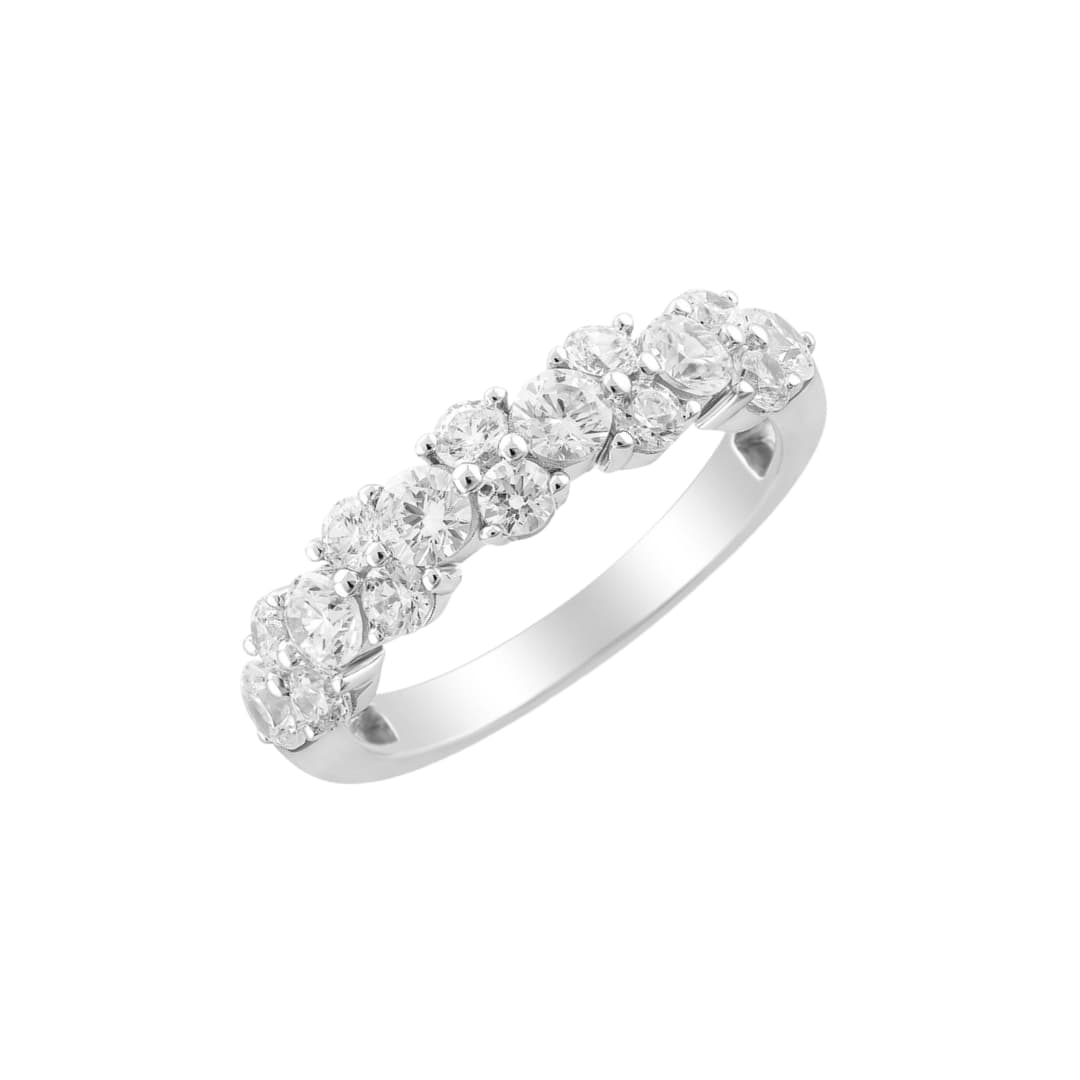 Round Diamond Cluster Band