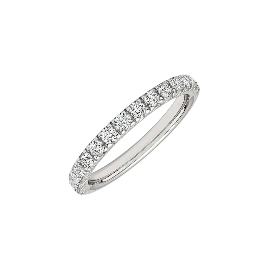 Half-Carat Round Diamond Band