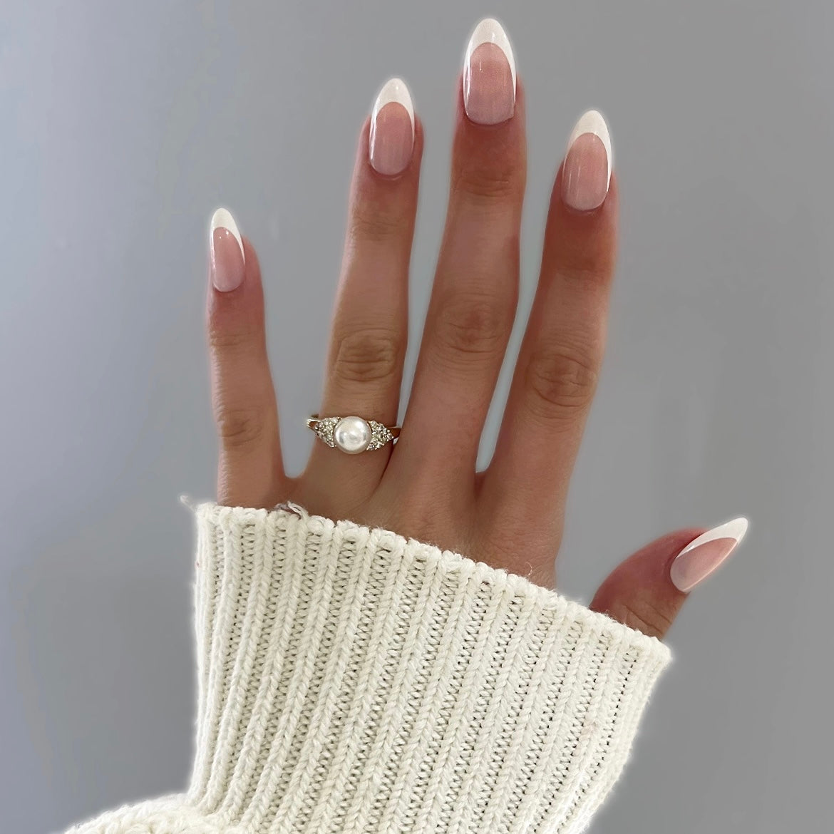 Akoya Pearl and Diamond Ring