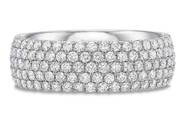 5 Row Pave Diamond Ring