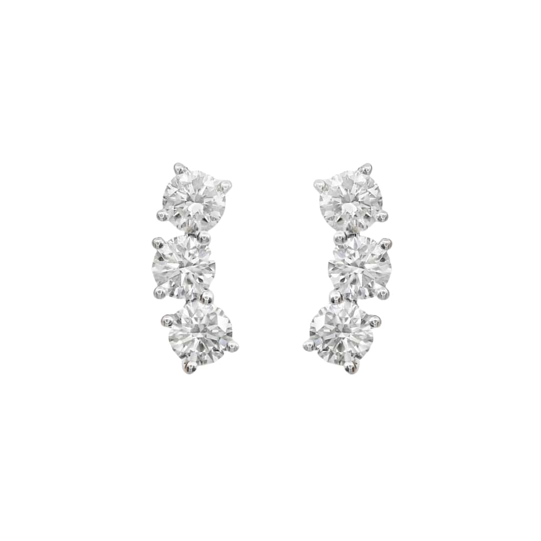 Diamond Trio Earrings