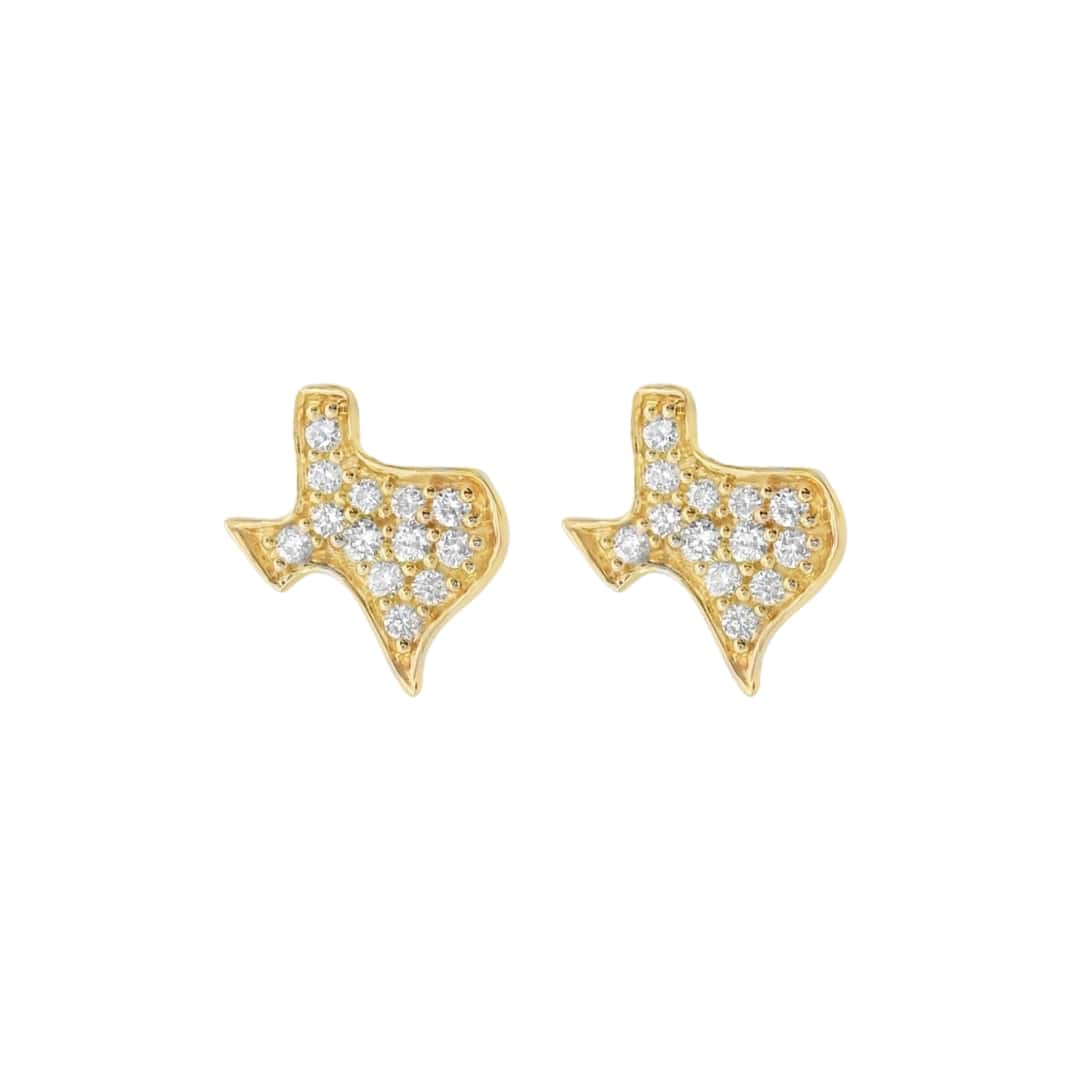 Pave Diamond Texas Studs
