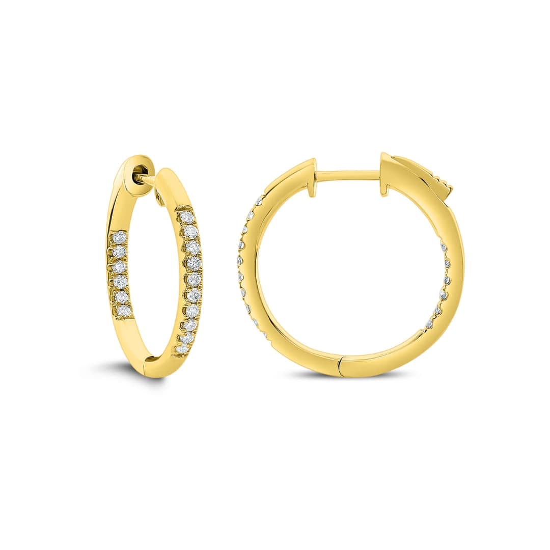 Small Inside Out Diamond Hoops