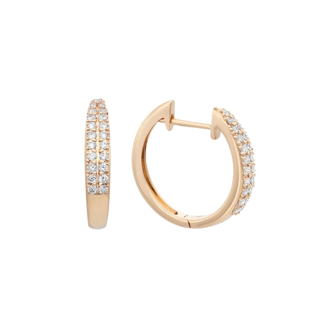 Micro Pave Diamond Huggies