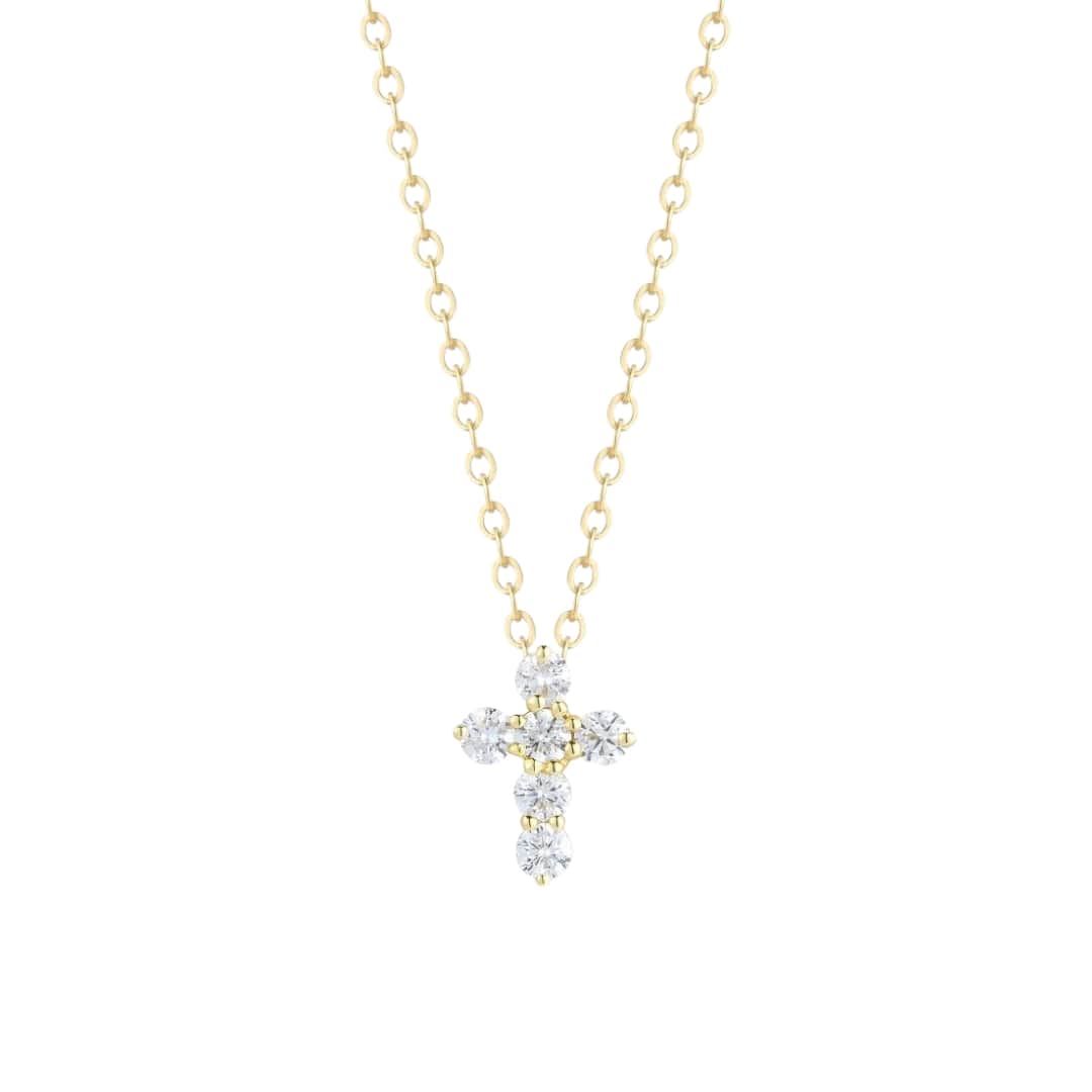 Small Everyday Diamond Cross Necklace