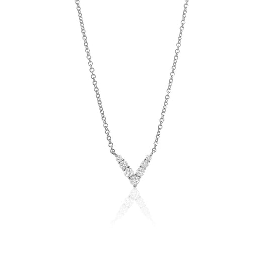 Diamond V-Shape Necklace