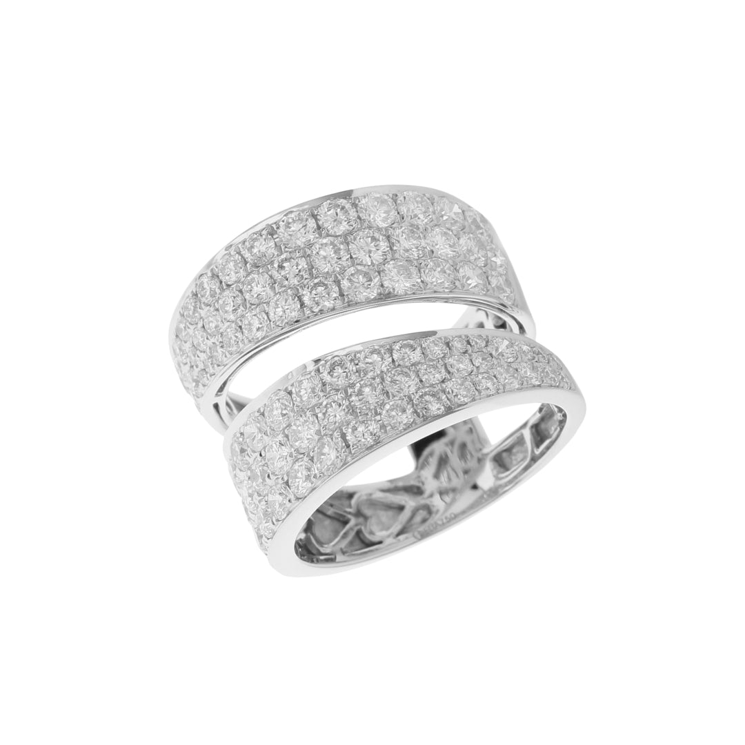 Split Pave Diamond Ring