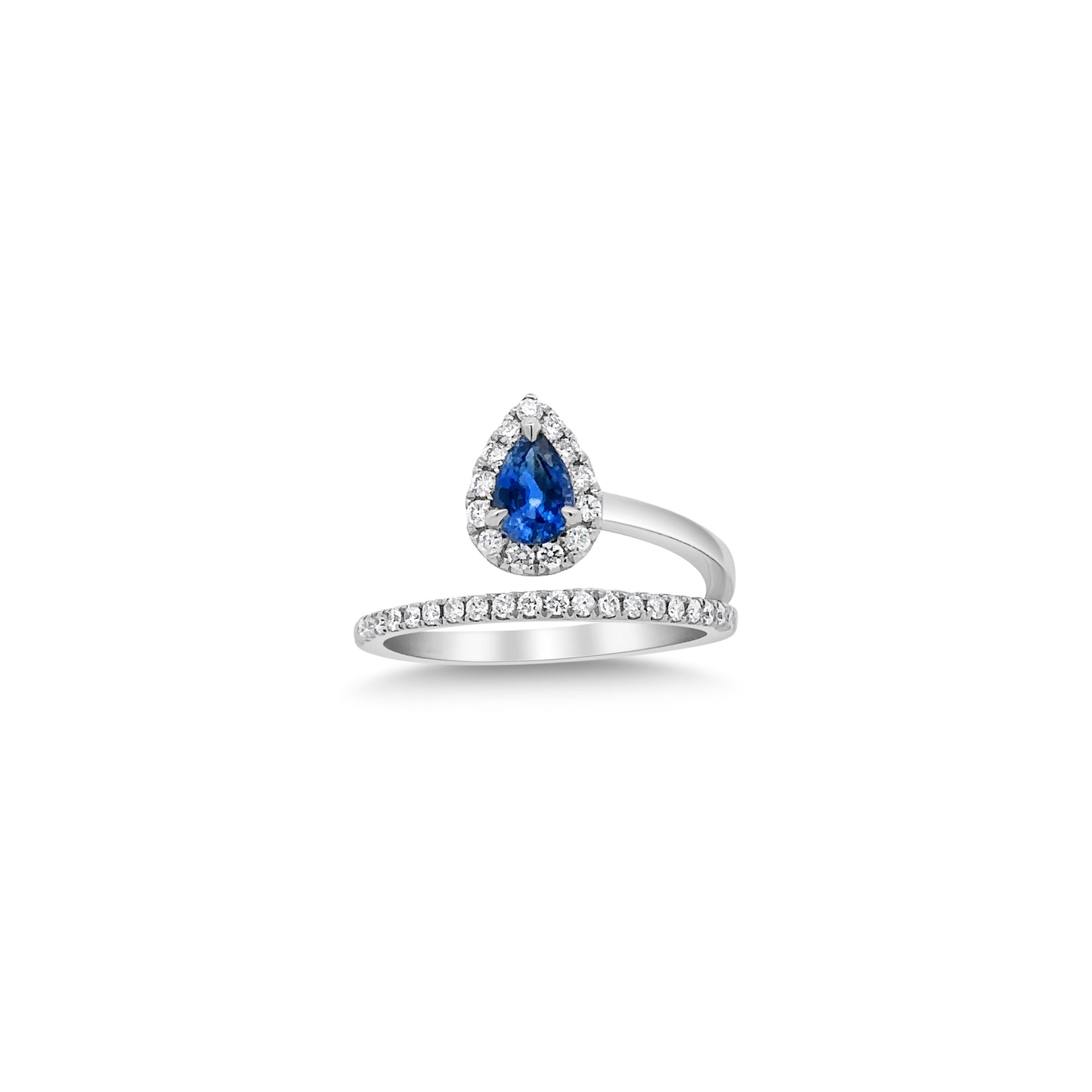 Diamond and Sapphire Wrap Ring
