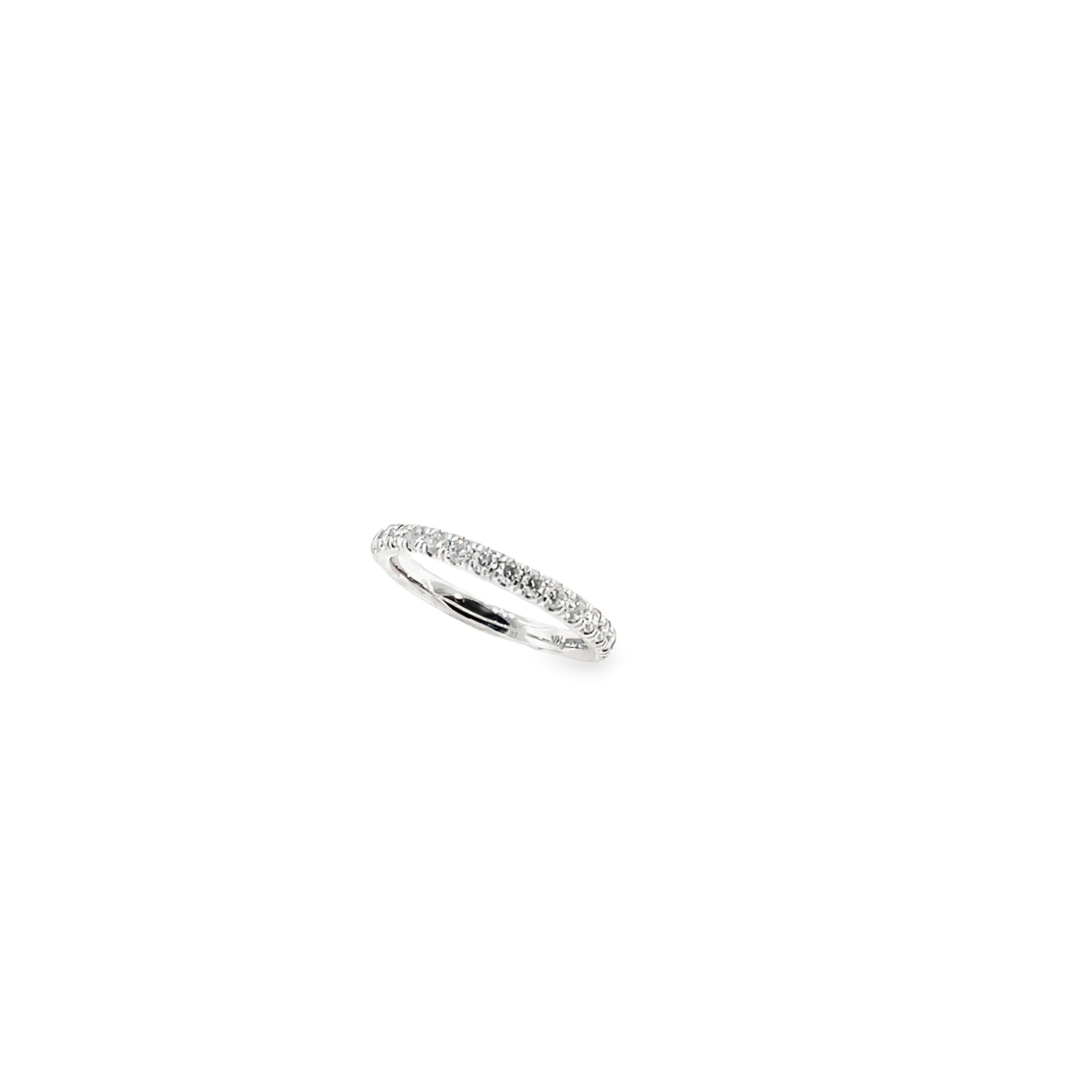 Classic Diamond Band in White Gold