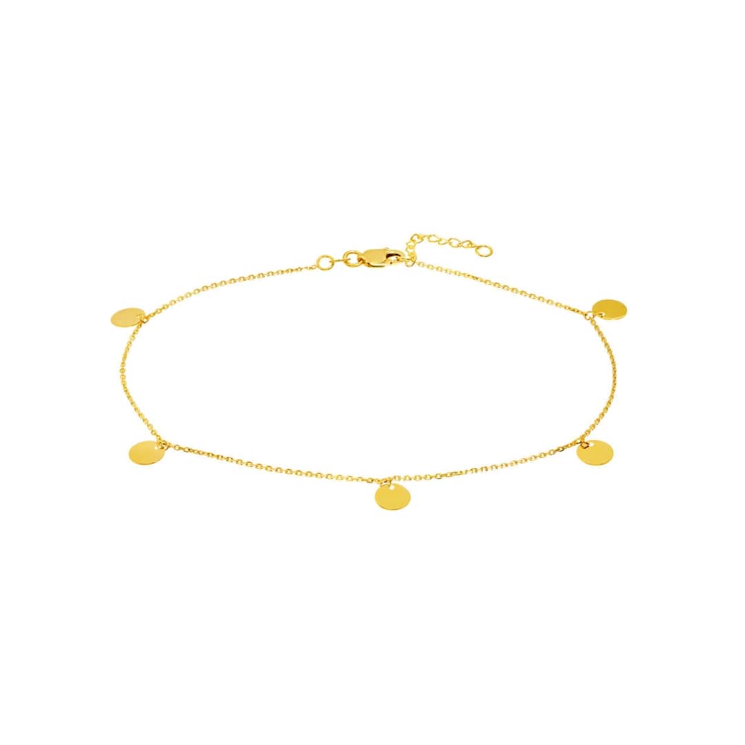 Dangling Disc Anklet