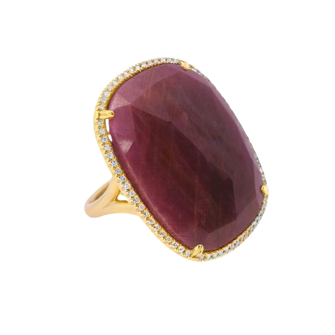 Ruby and Diamond Statement Ring