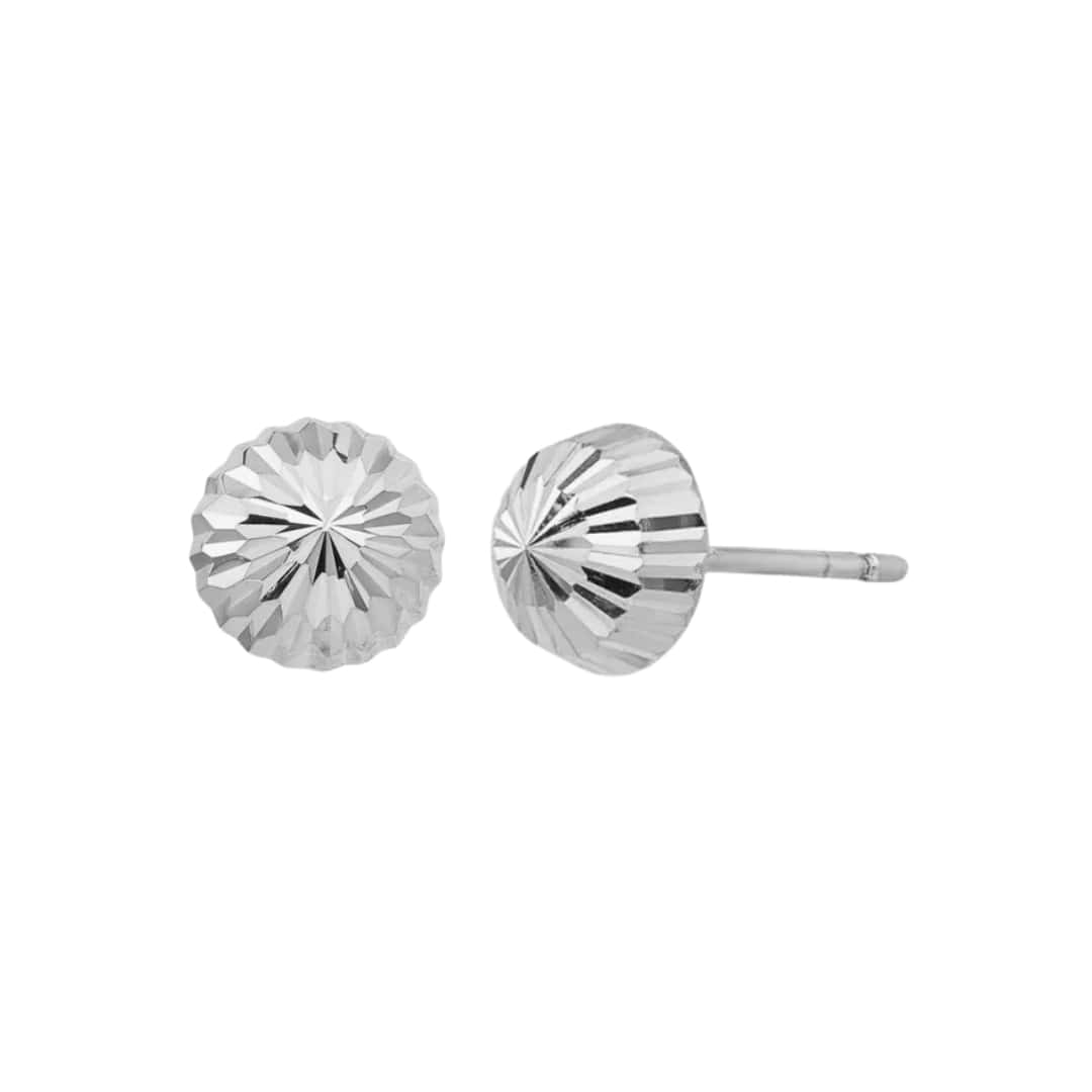 Gold Diamond Cut Studs