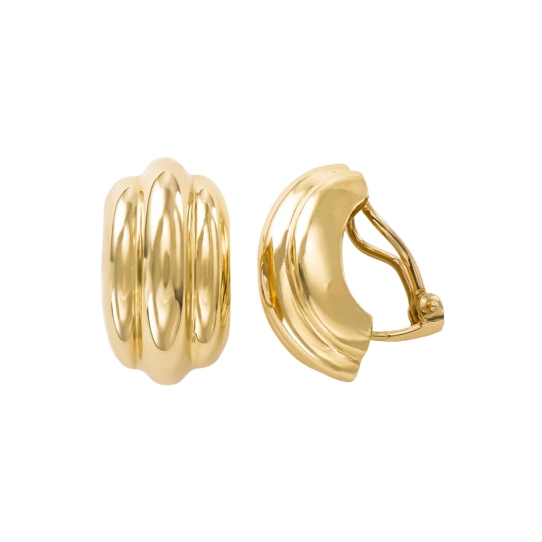 Chunky Gold Statement Earrings