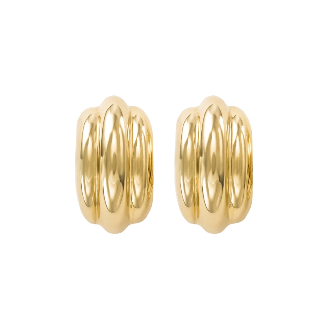 Chunky Gold Statement Earrings