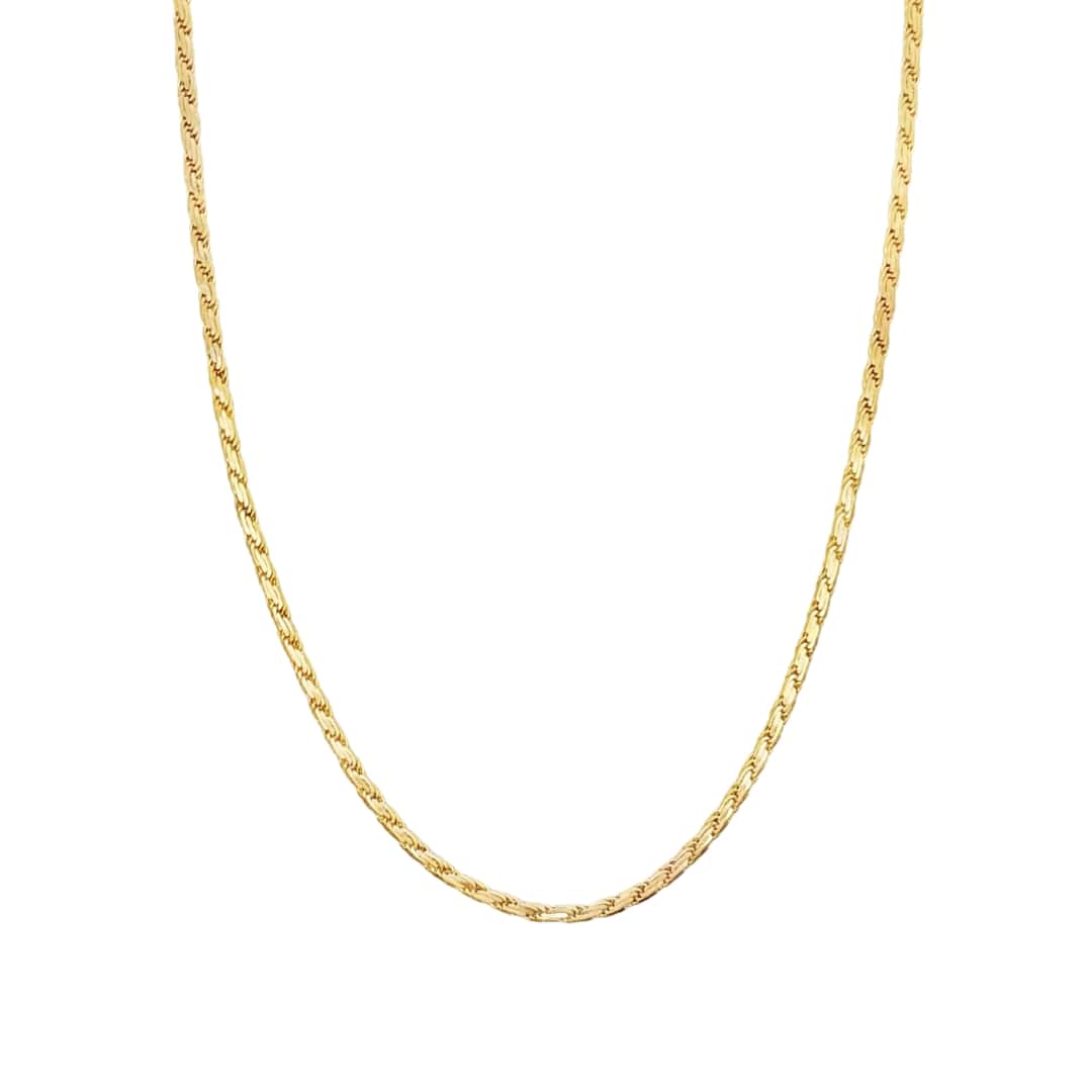 Flat Diamond Cut Rope Chain