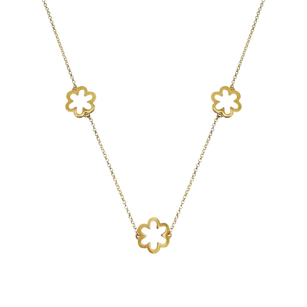 Flower Burst Station Necklace