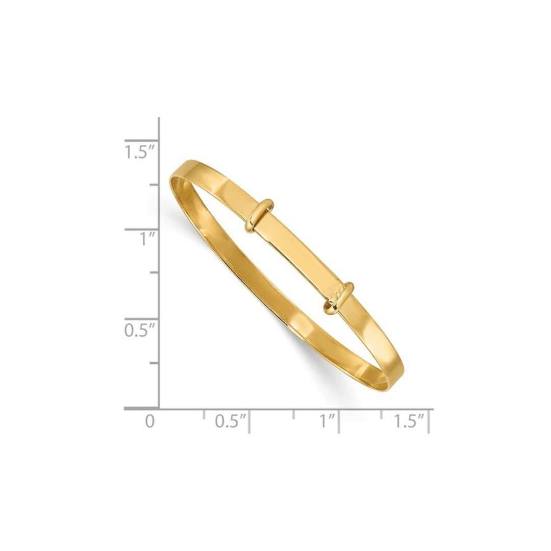 Expandable Gold Baby Bangle