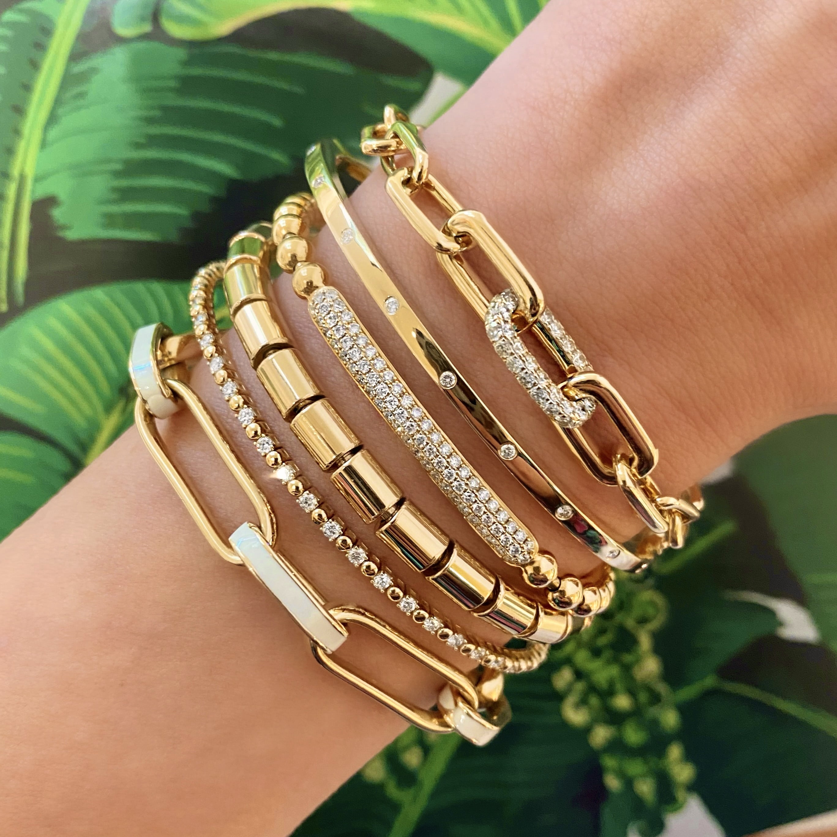 Barrel Bead Stretch Bracelet