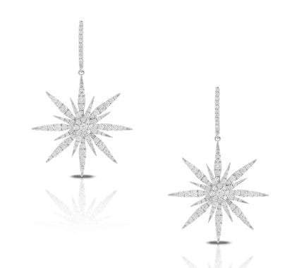 Pavé Diamond Celestial Earrings