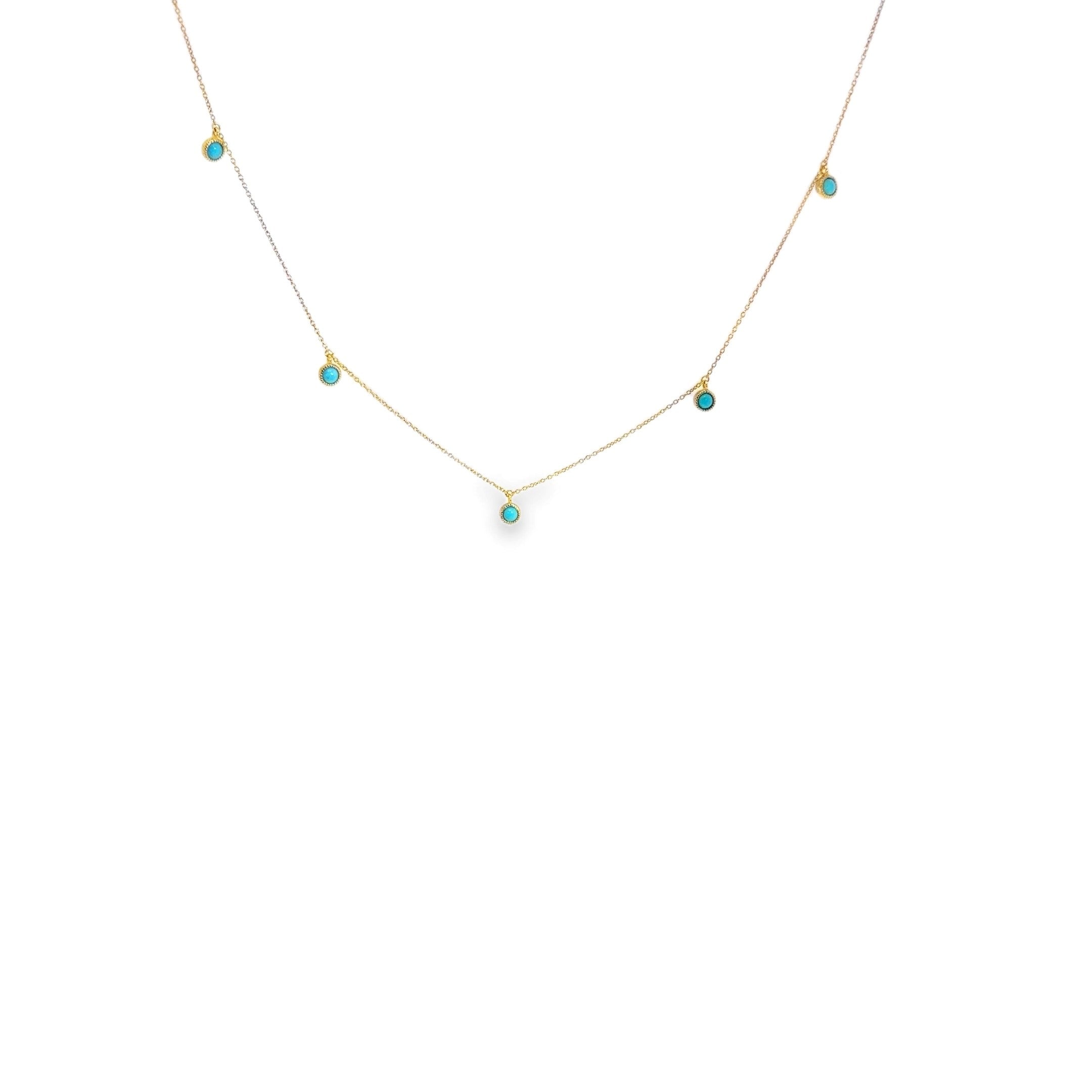 TURQUOISE DROPLET NECKLACE