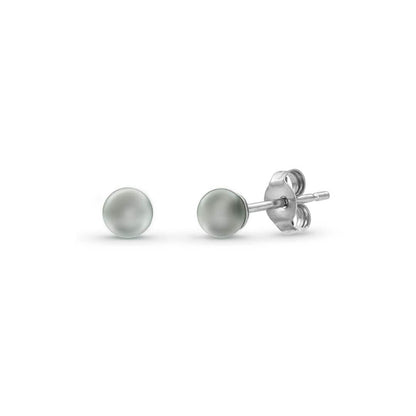 Baby Grey Pearl Studs