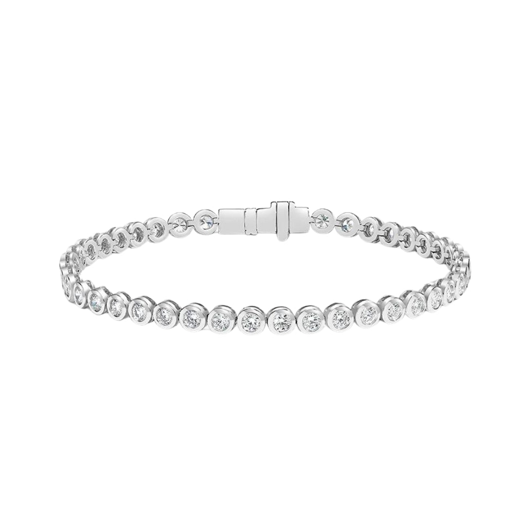 2CTW Diamond Bezel Tennis Bracelet