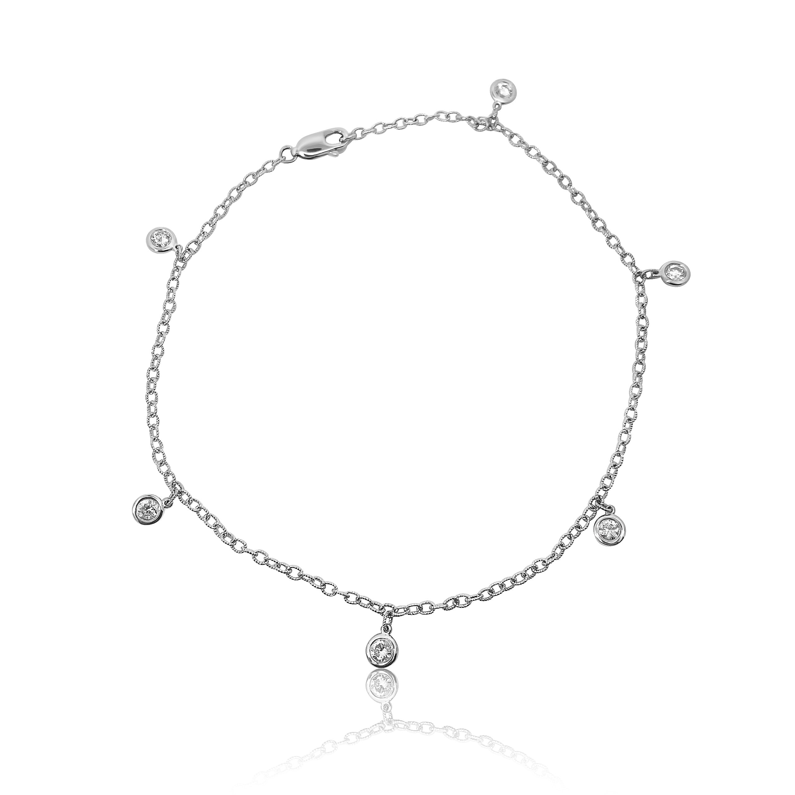 Dangling Diamond Anklet