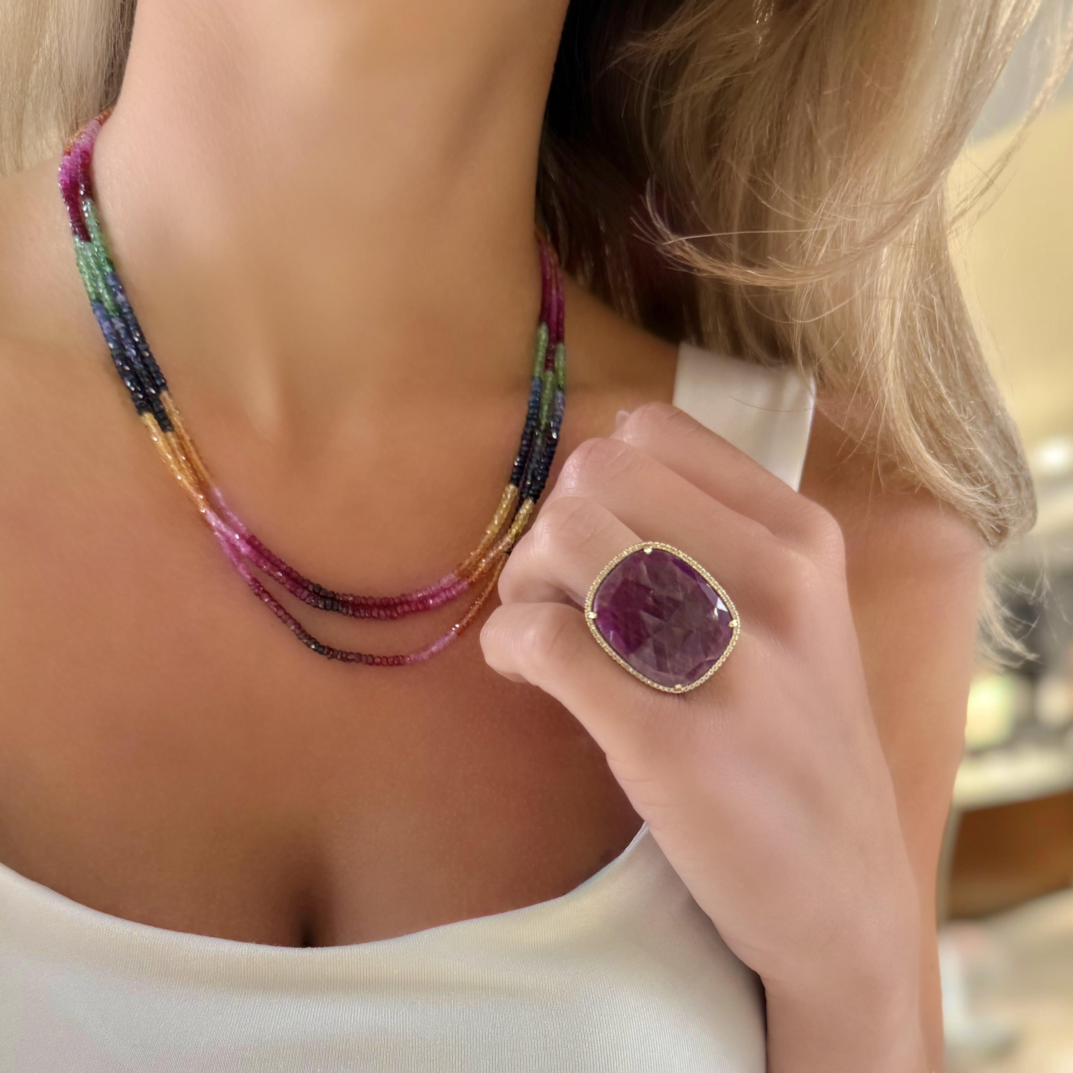 Ruby and Diamond Statement Ring