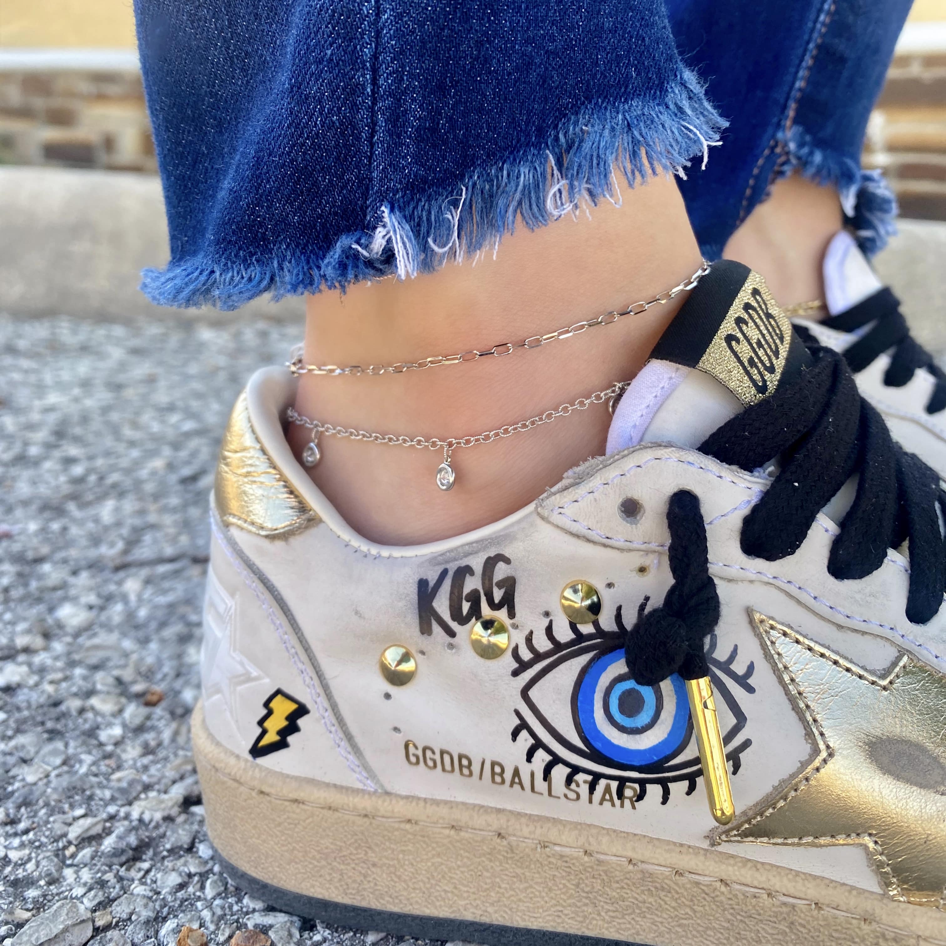 Dangling Diamond Anklet