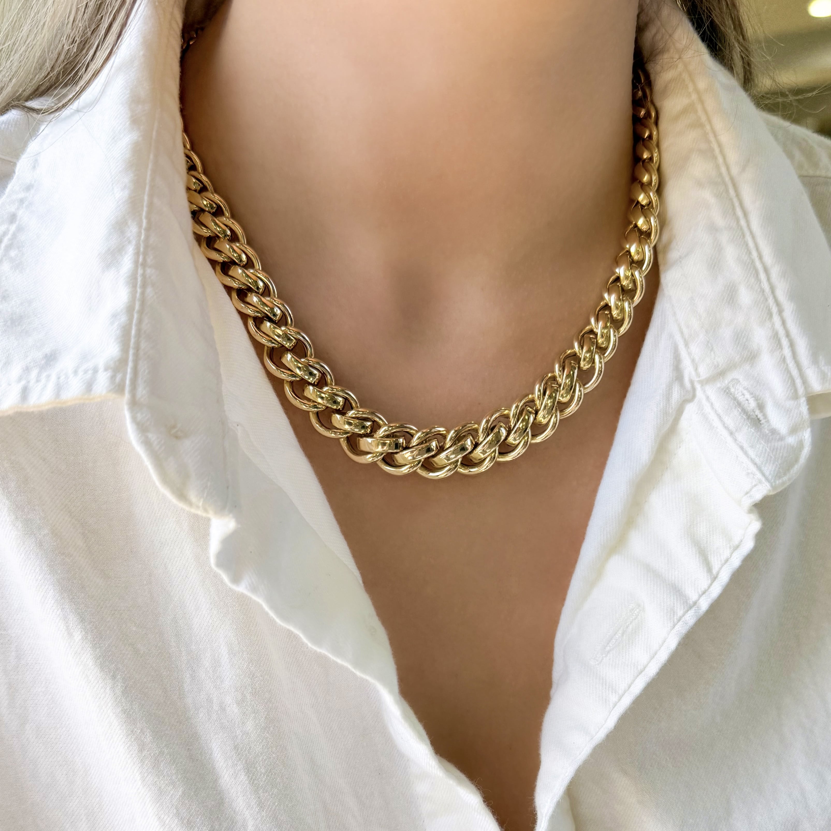 Chunky Woven Link Chain