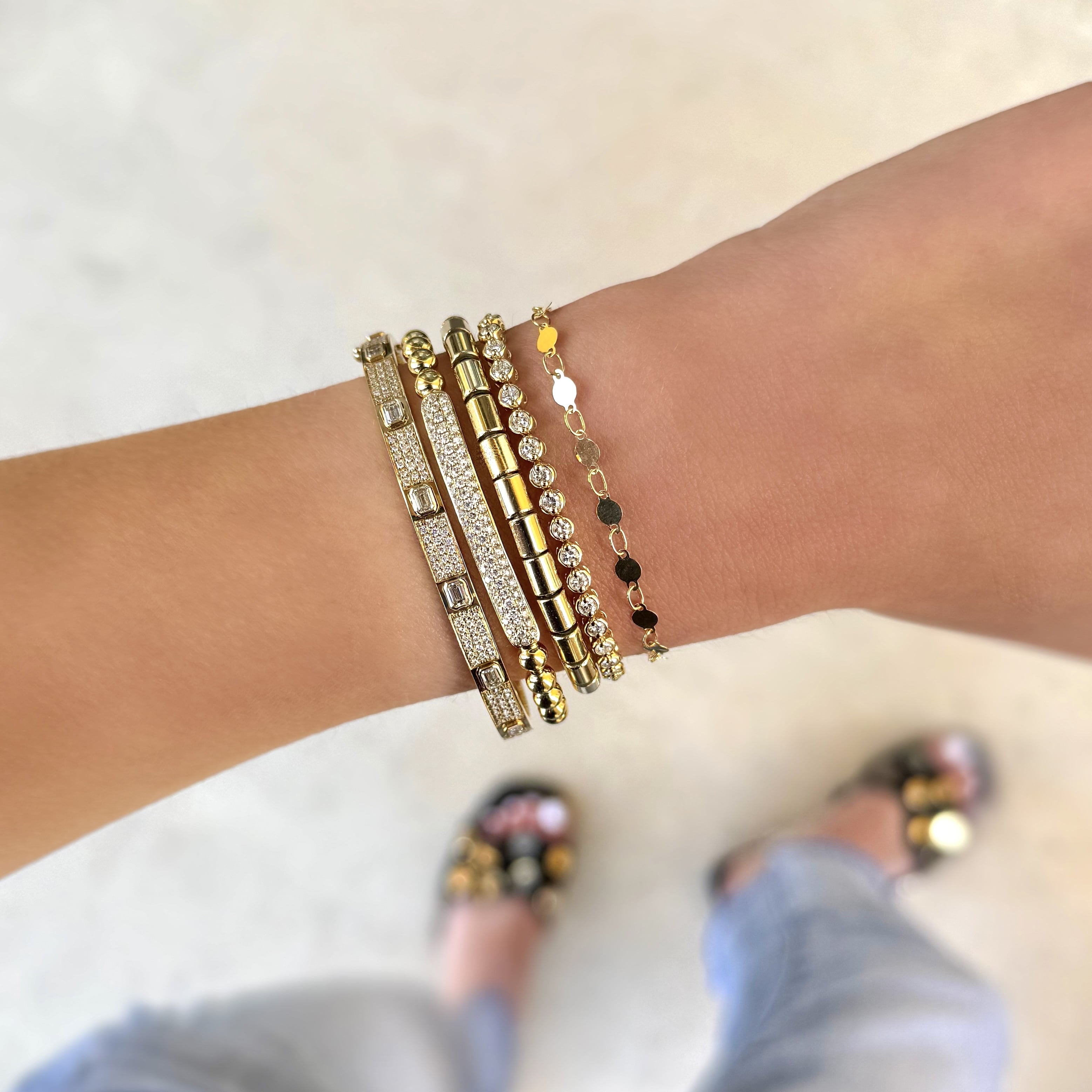 2ctw Bezel Diamond Tennis Bracelet