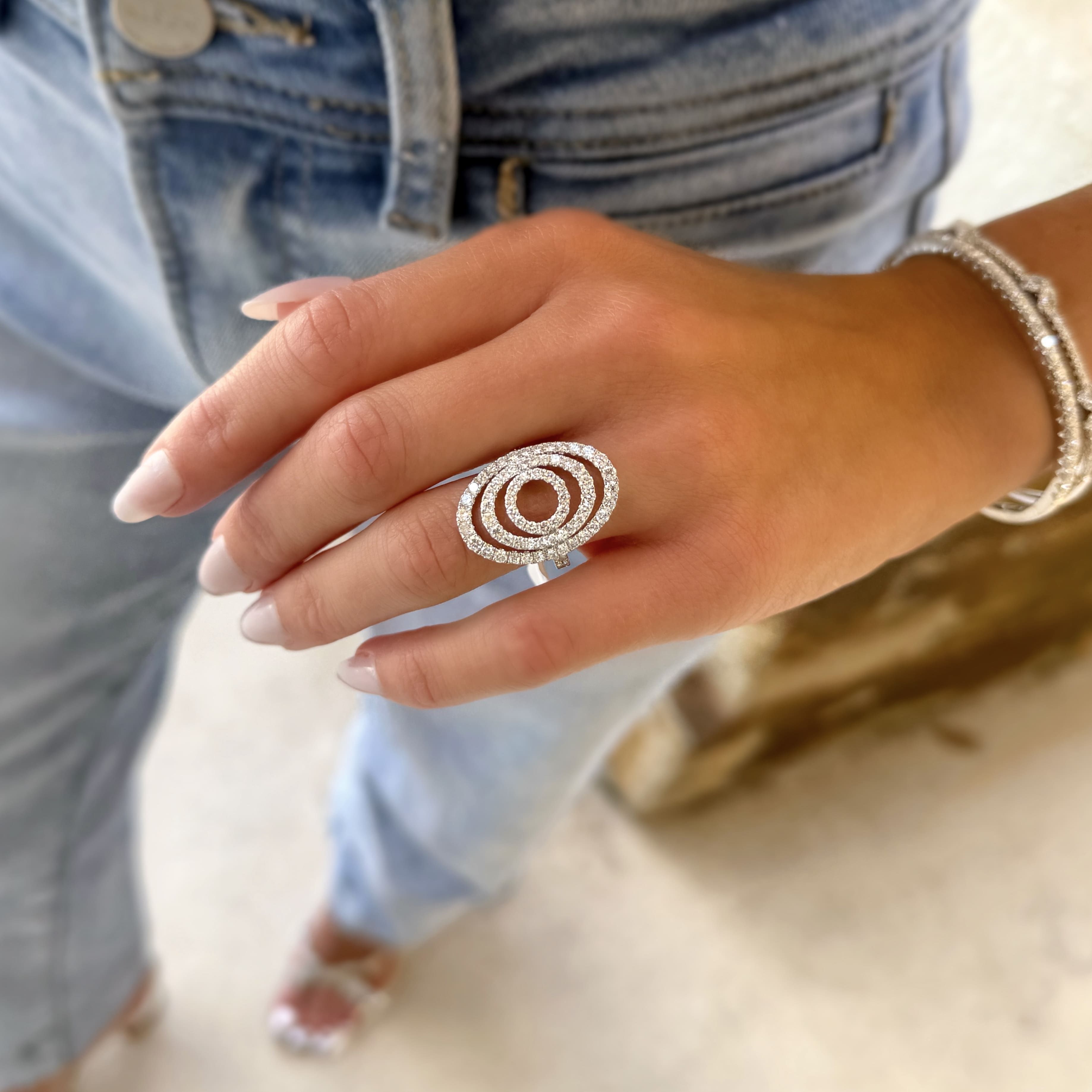 Diamond Circles Ring