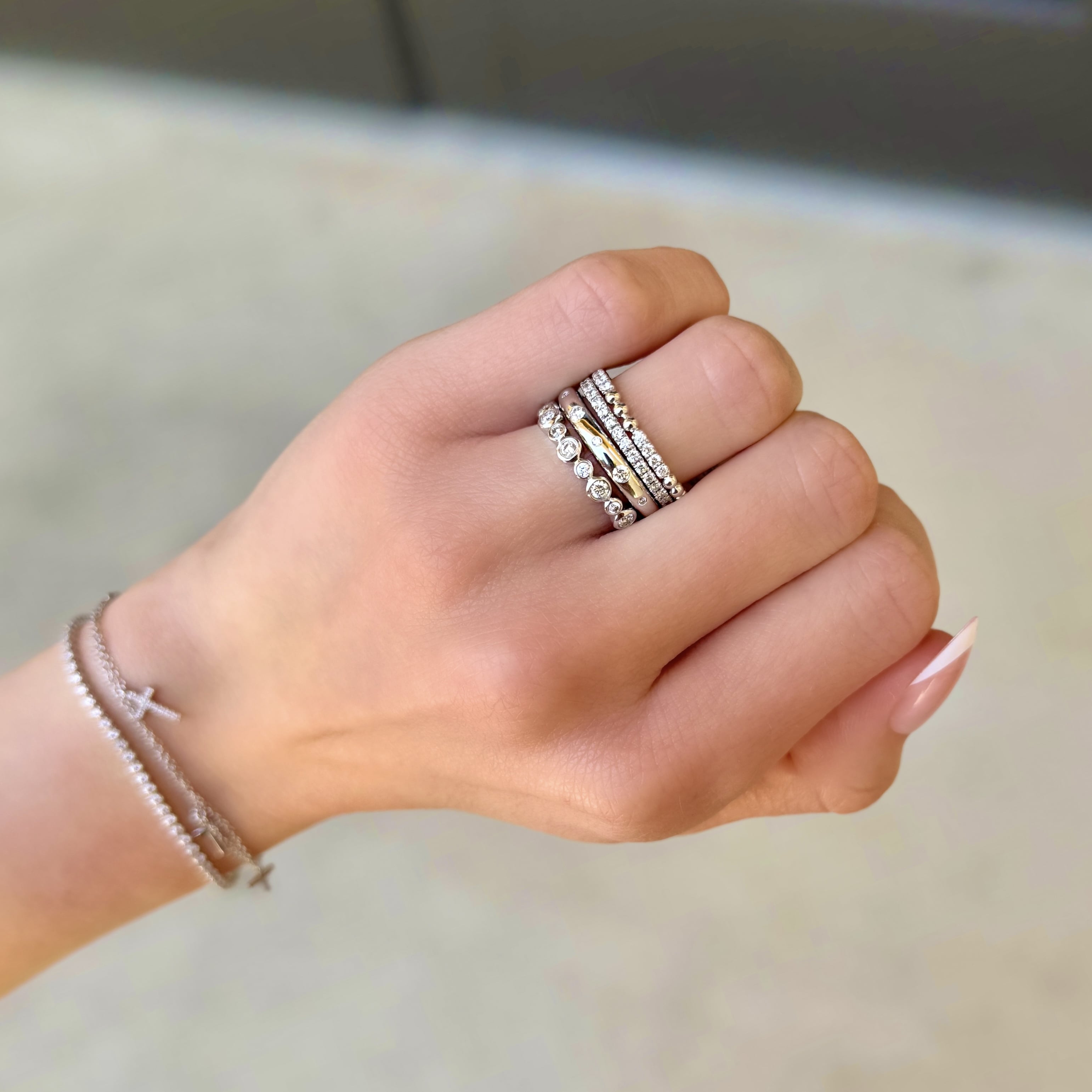 Diamond Beaded Band