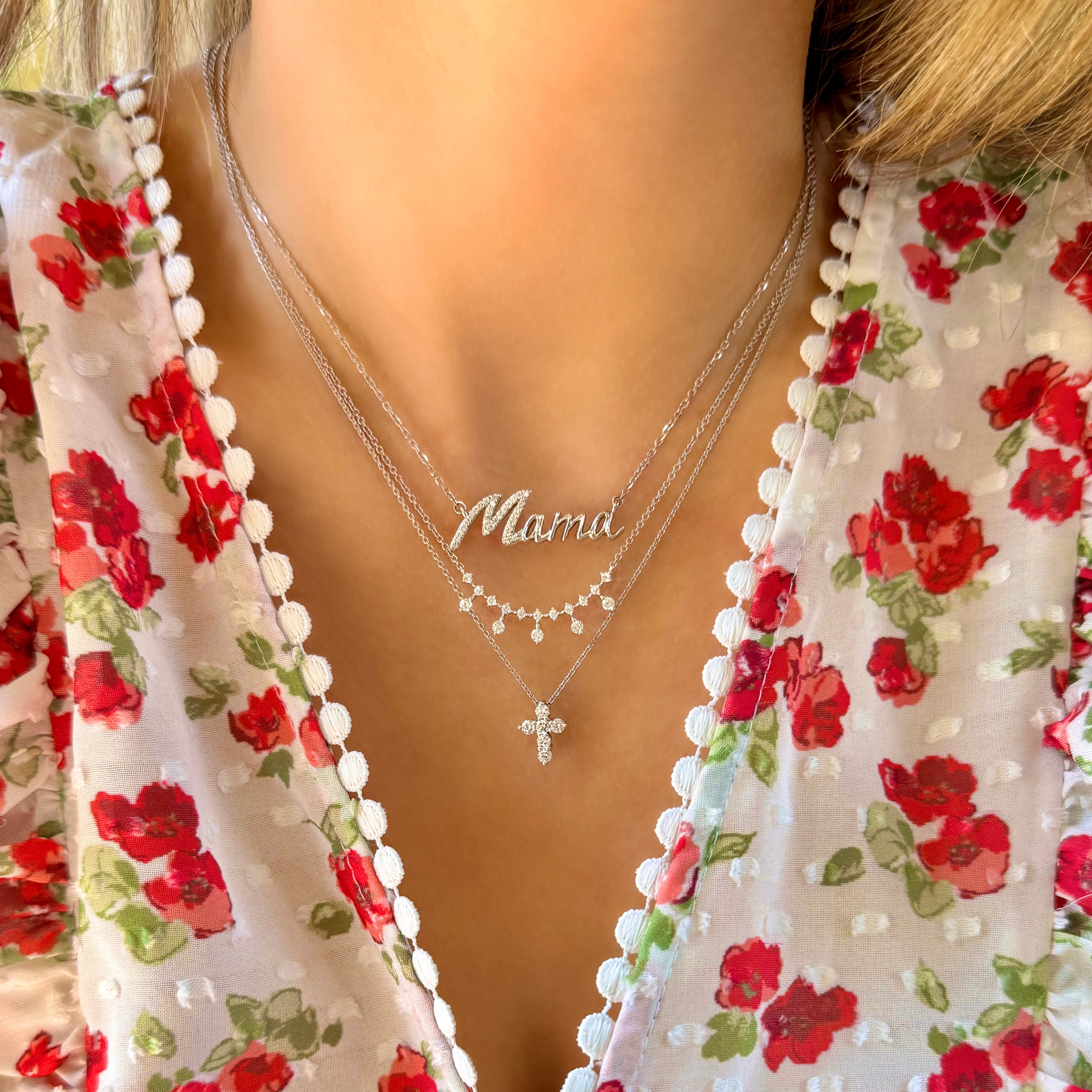 Small Everyday Diamond Cross Necklace