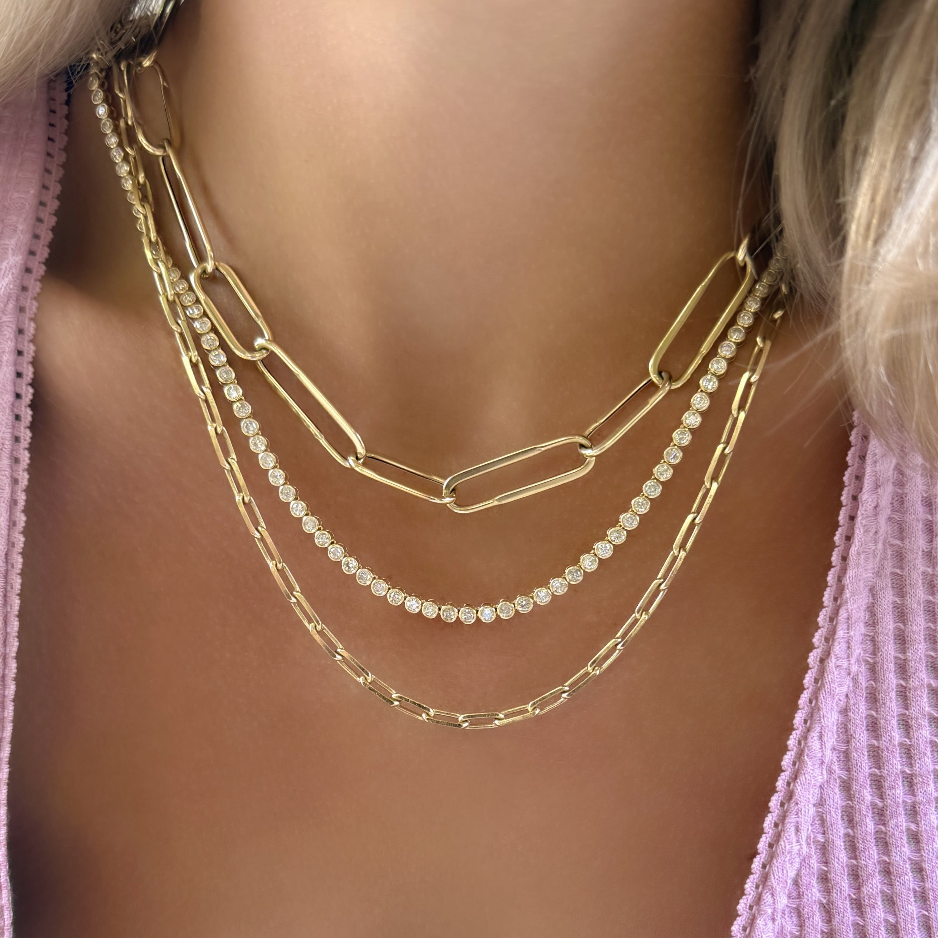 Jumbo Elongated Paperclip Chain