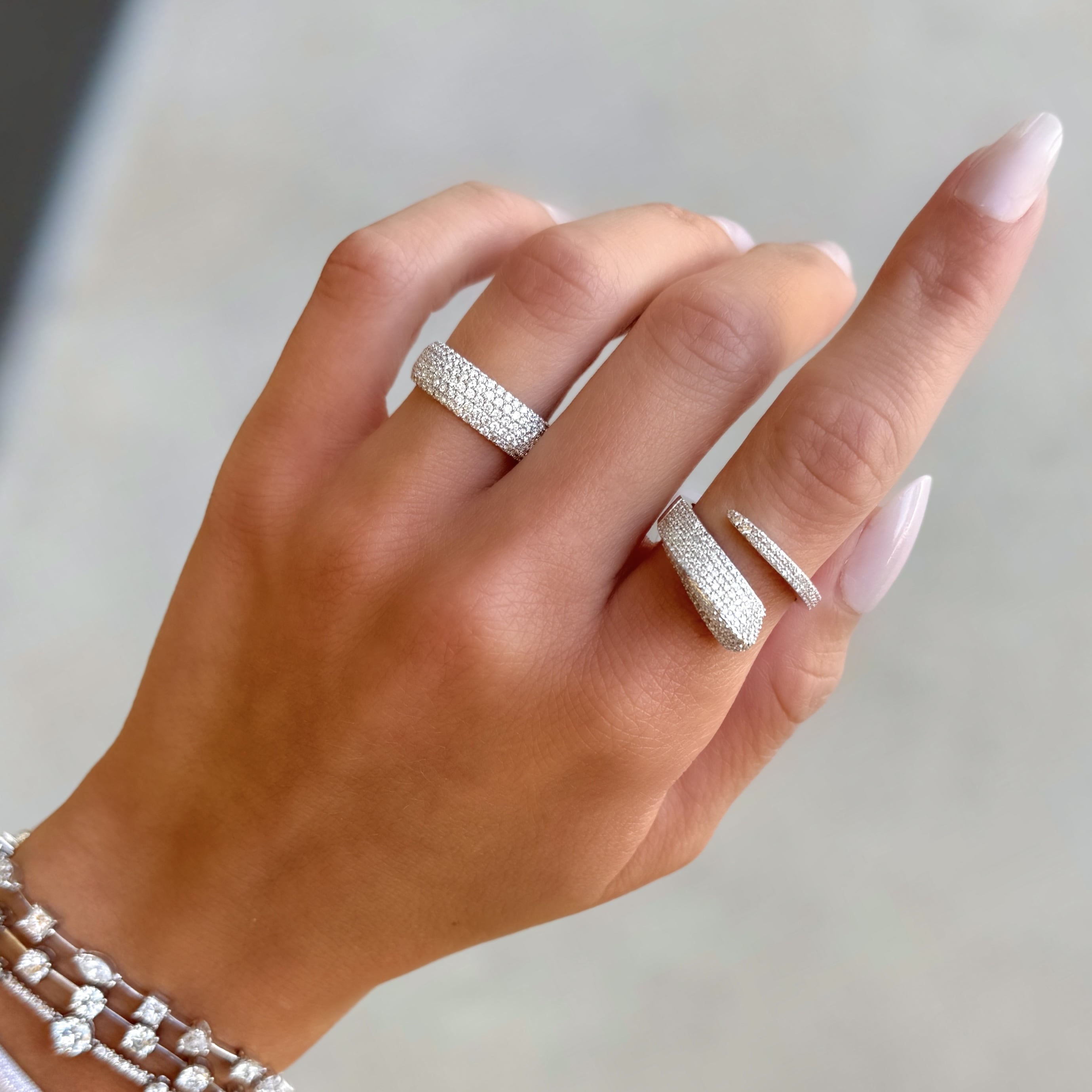 Pave Diamond Wrap Around Ring