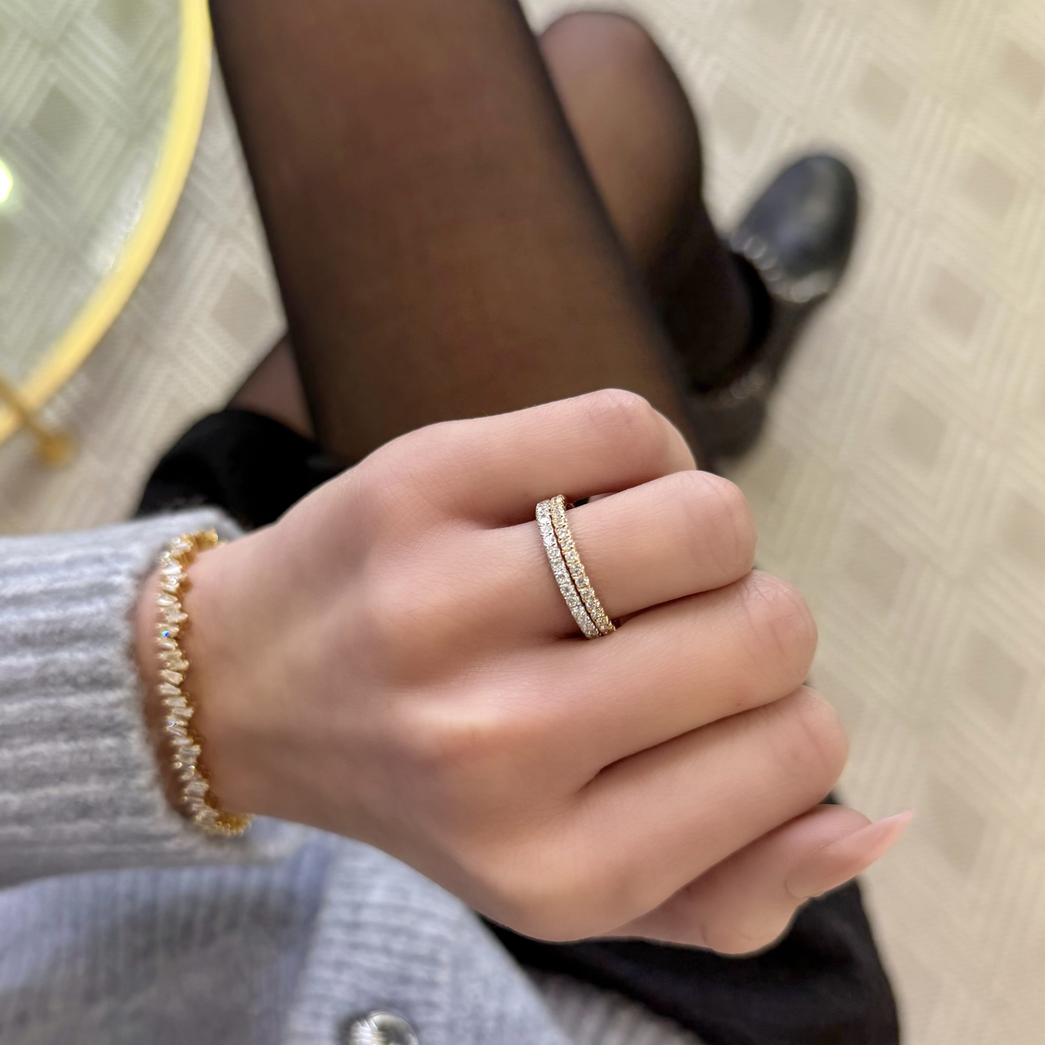 Half-Carat Round Diamond Band