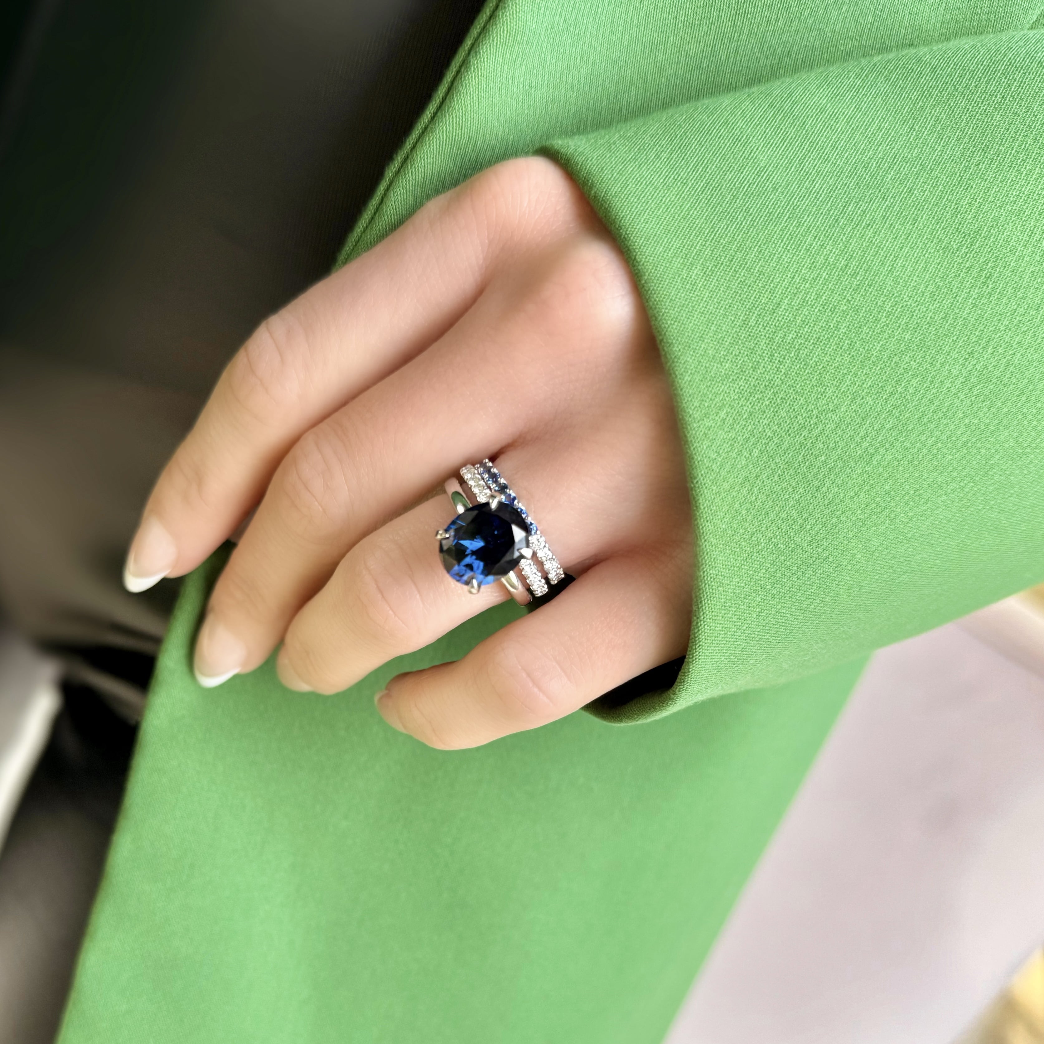 Half-Carat Round Diamond Band