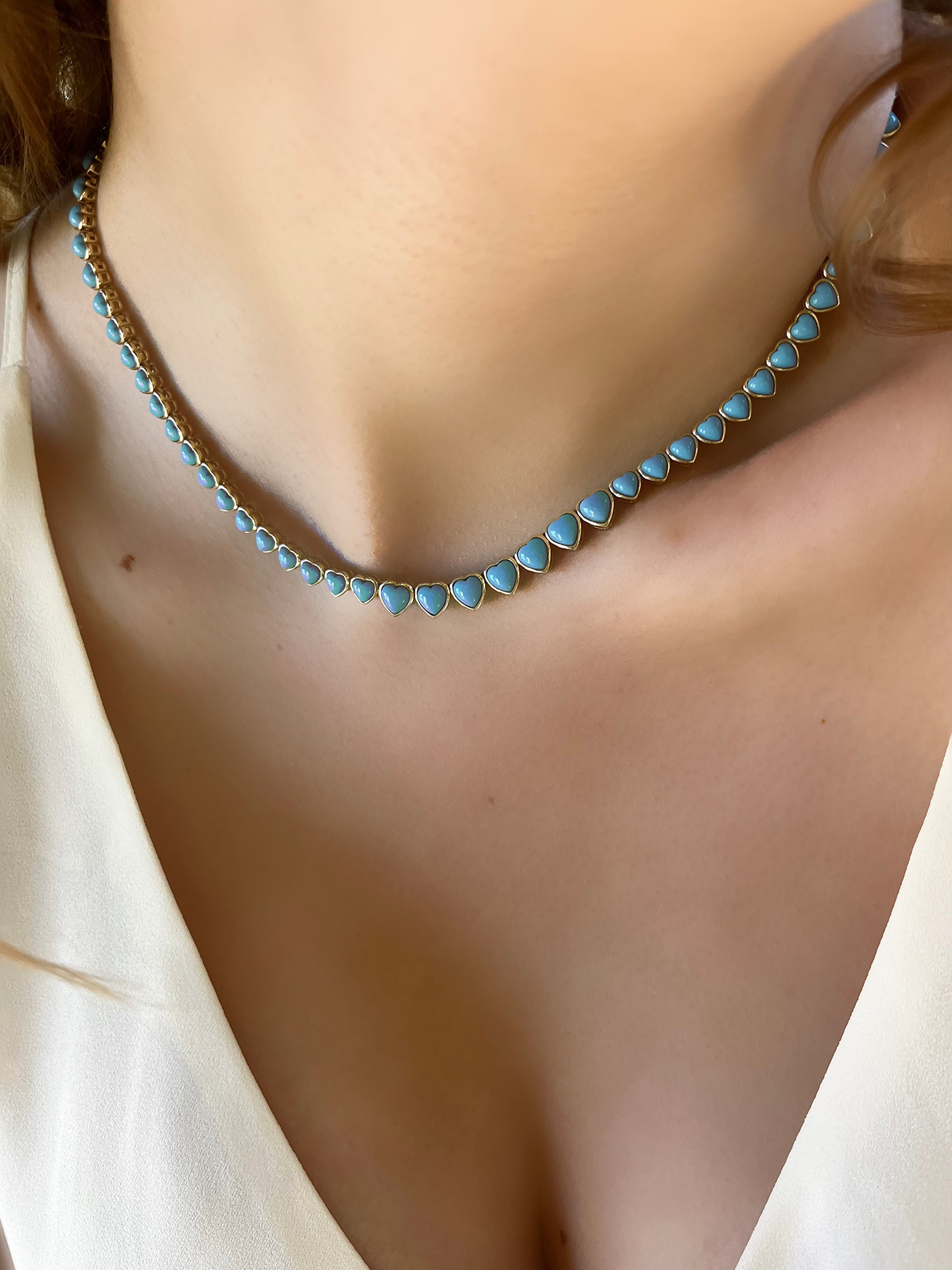 Turquoise Heart-Shaped Necklace