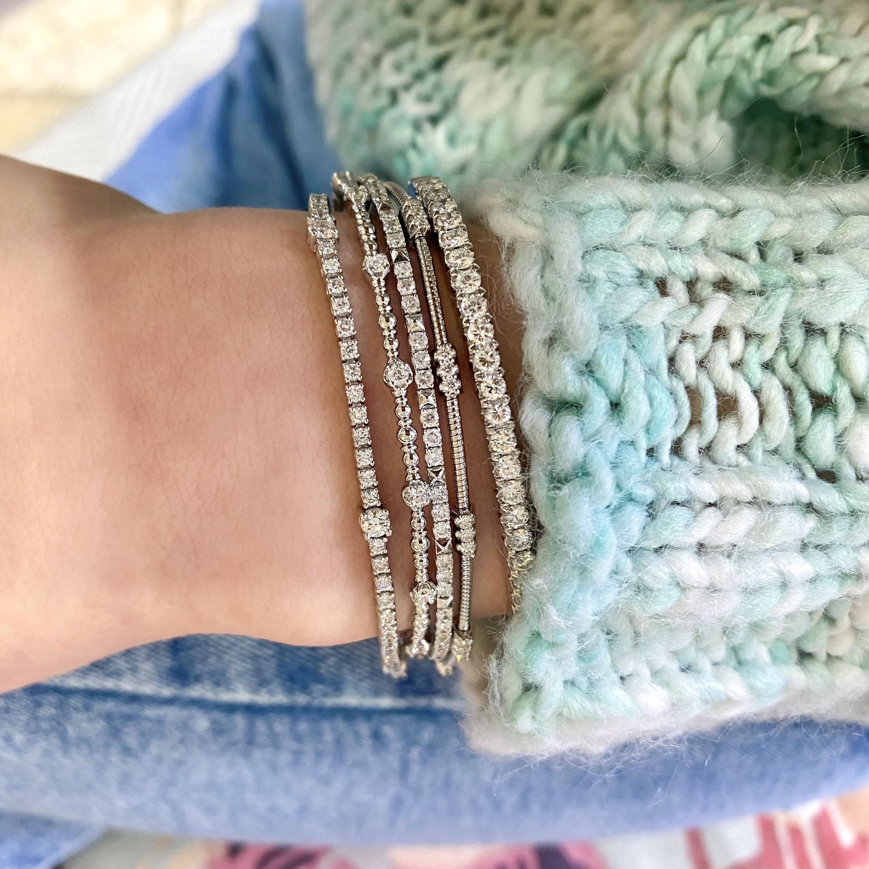 2ctw Diamond Bangle