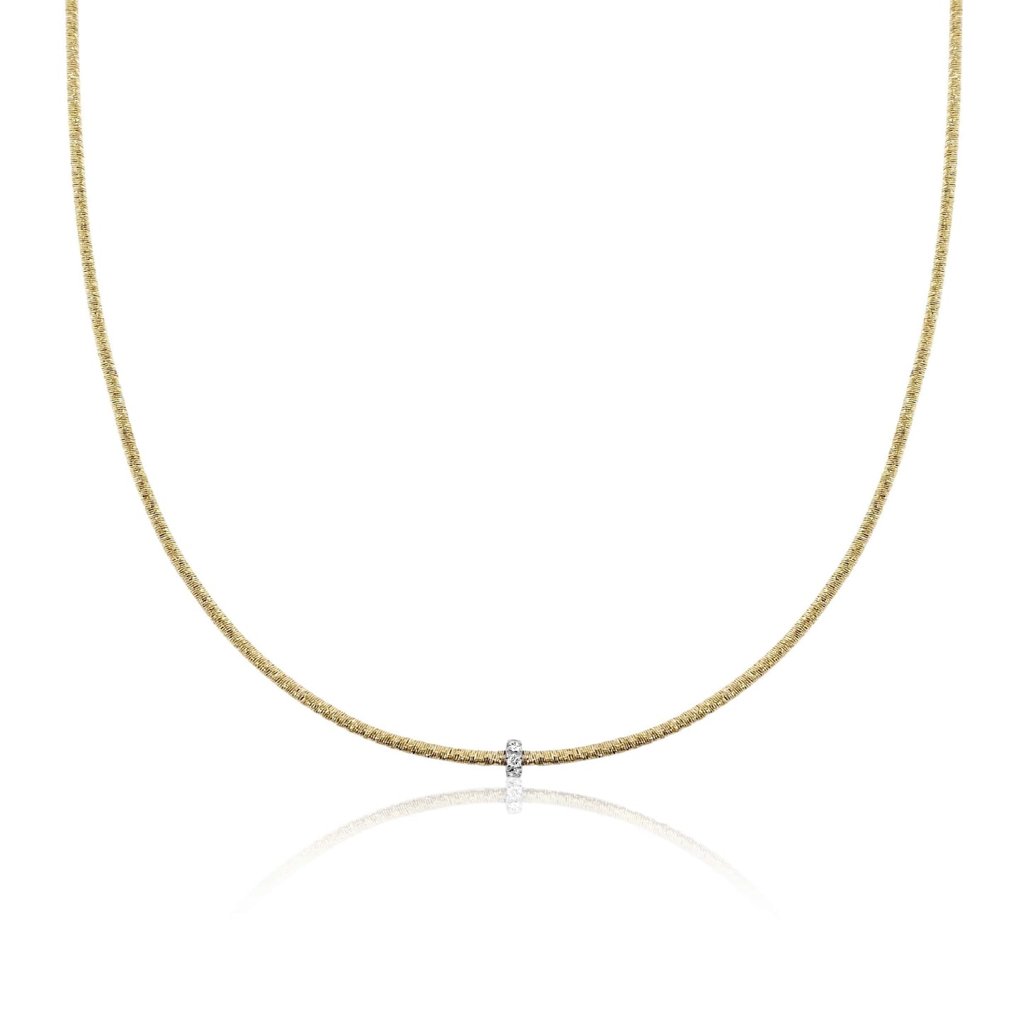 Single Diamond Accent Necklace