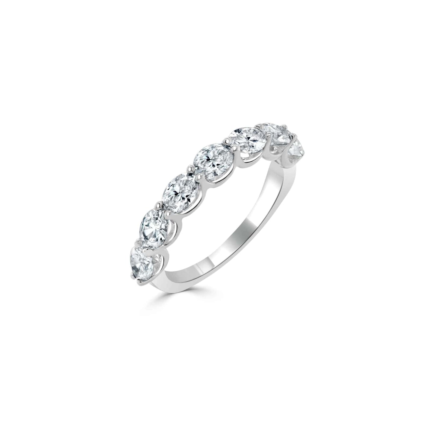 7 Stone Oval Diamond Band