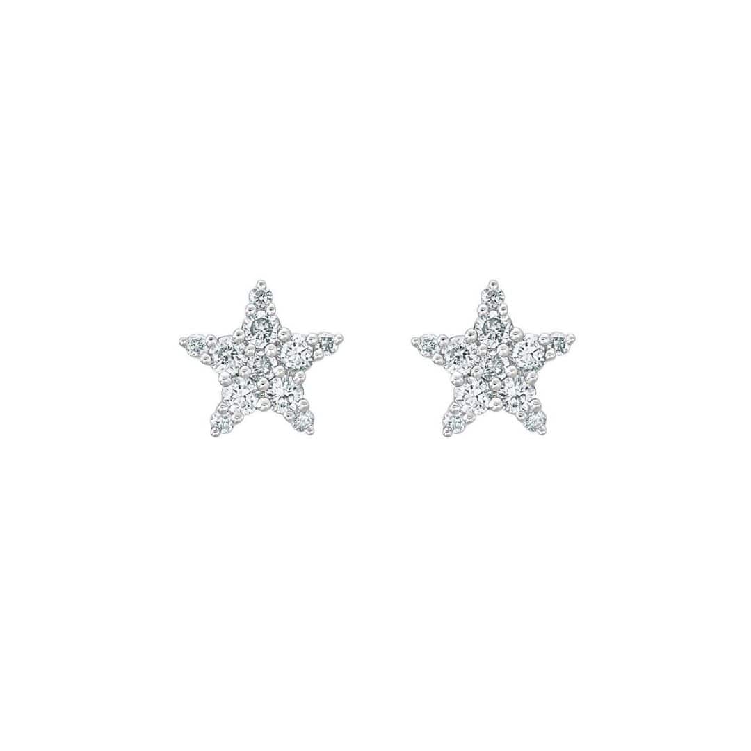 Pave Diamond Star Studs