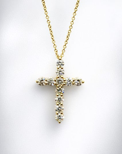 DIAMOND CROSS NECKLACE